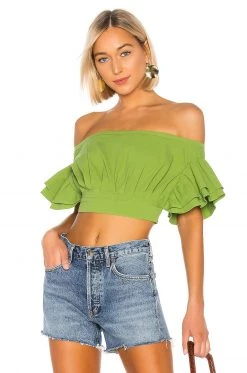 L'Academie The Claude Top In Moss