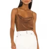 L'Academie Katlyn Top In Brown