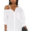 L'Academie Off Shoulder Blouse In White