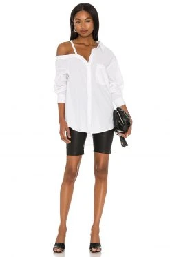 L'Academie Off Shoulder Blouse In White -L Academie Shop LCDE WS704 V4