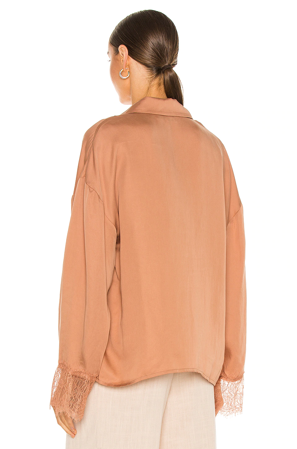 L'Academie Ricky Blouse In Mocha Beige 4 L'Academie Ricky Blouse In Mocha Beige - Image 4