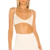 L'Academie Cassia Knit Bralette In Ivory