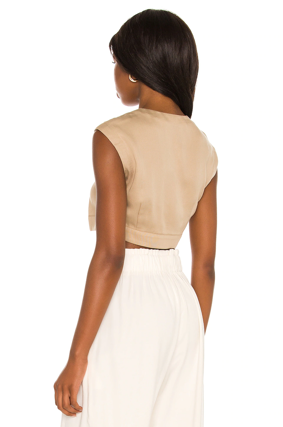 L'Academie Darby Top In Khaki 3 L'Academie Darby Top In Khaki - Image 3