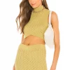 L'Academie Billie Knit Top In Green