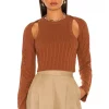 L'Academie Inessa Top In Brown