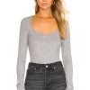 L'Academie Frima Bodysuit In Grey