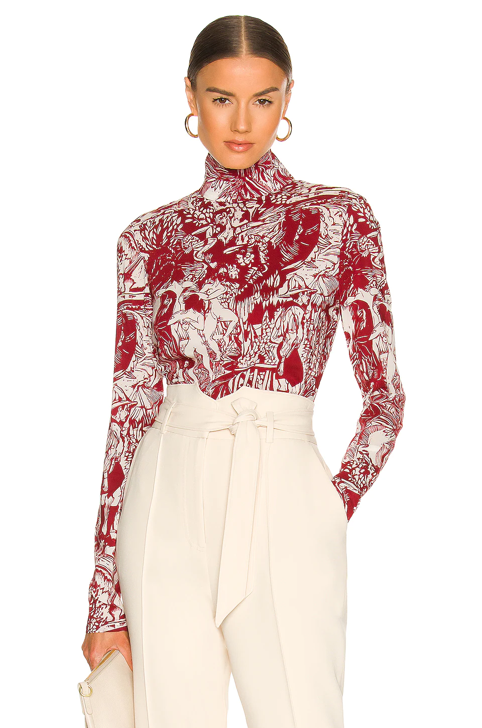 L'Academie Darcia Top In Red Ceramic