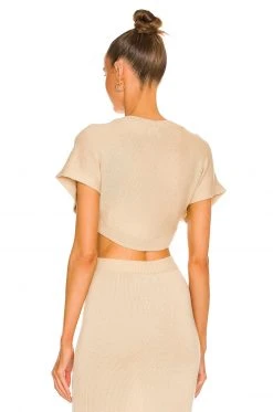 L'Academie Fionn Mini Cardigan In Beige -L Academie Shop LCDE WS815 V3