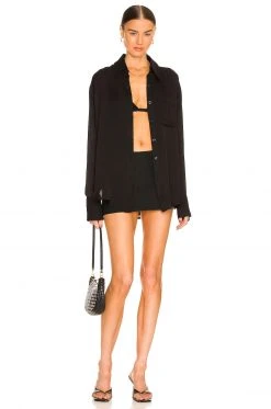 L'Academie Lenae Shirt In Black -L Academie Shop LCDE WS817 V4