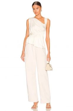 L'Academie Camellia Sleeveless Top In Bone White -L Academie Shop LCDE WS818 V4