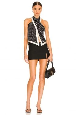 L'Academie Orla Halter Top In Black Multi Dot 3 L'Academie Orla Halter Top In Black Multi Dot -L Academie Shop LCDE WS821 V4