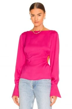 L'Academie Marlene Blouse In Pink