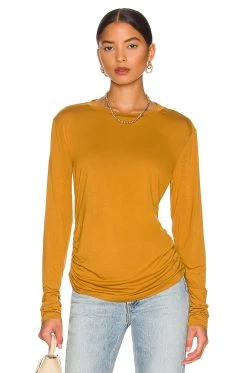 L'Academie Casey Top In Golden Brown