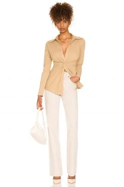 L'Academie The Amarine Top In Beige -L Academie Shop LCDE WS831 V4
