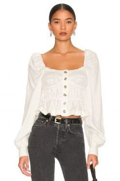 L'Academie Willow Top In White