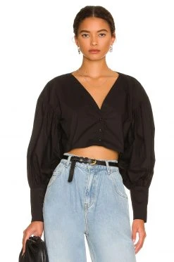 L'Academie The Angeline Top In Black