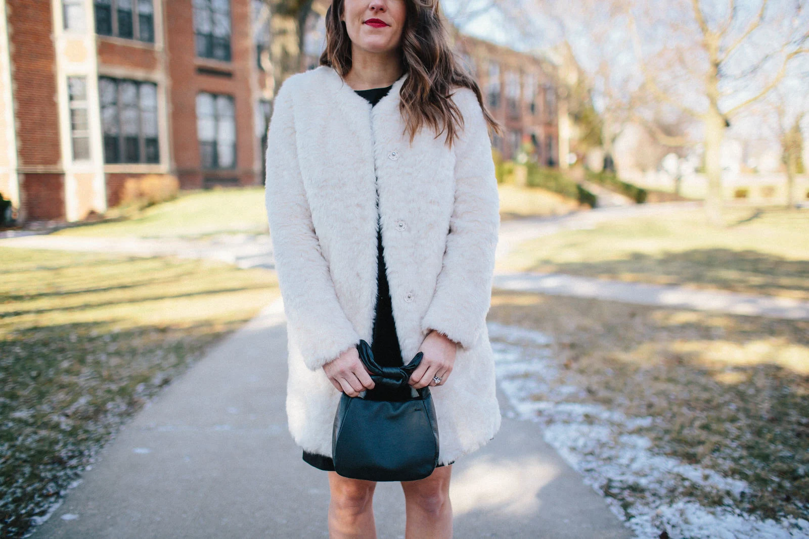 L Academie Shop -L Academie Shop liz adams ted baker velvet dress nordstrom faux fur coat 4 of 15 1